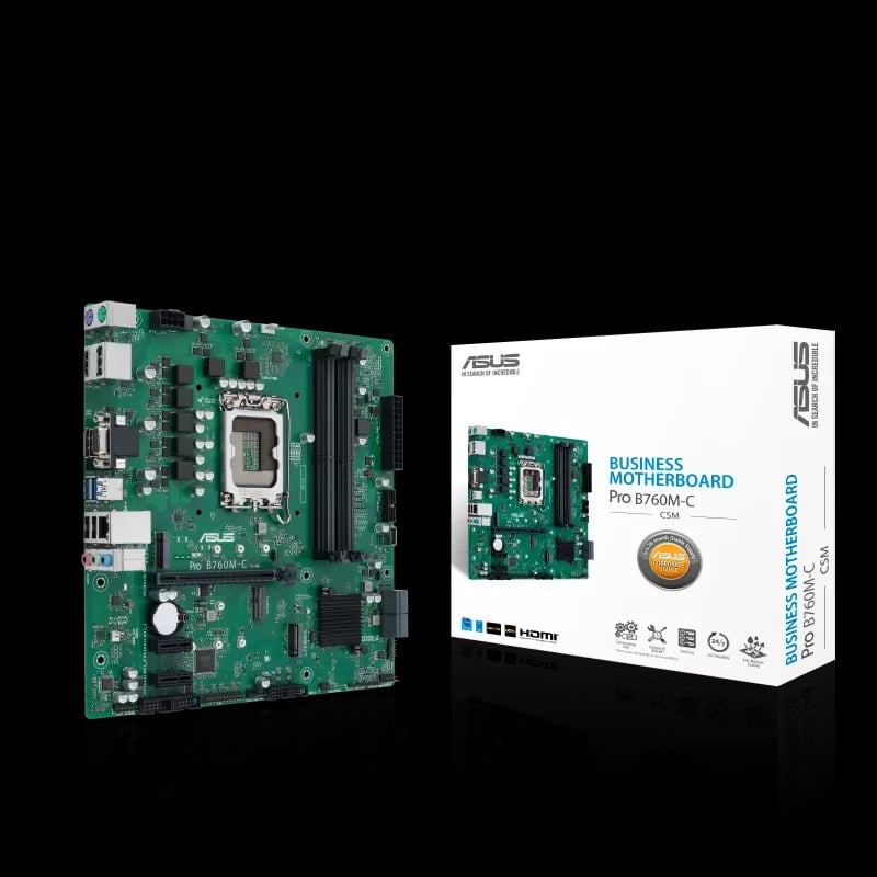 ASUS PRO B760M-C-CSM Micro-ATX Motherboard image 1