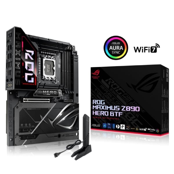 ASUS ROG MAXIMUS Z890 HERO BTF LGA1851 ATX Motherboard image 1