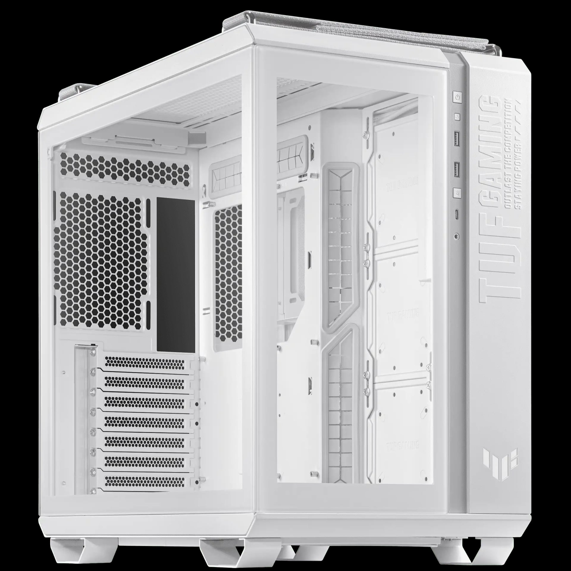 ASUS TUF Gaming GT502 Mid Tower Gaming Case White image 1