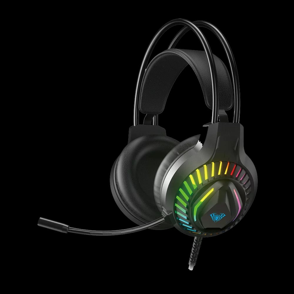 AULA S605 3.5 mm Wired RGB Gaming Headphone image 1