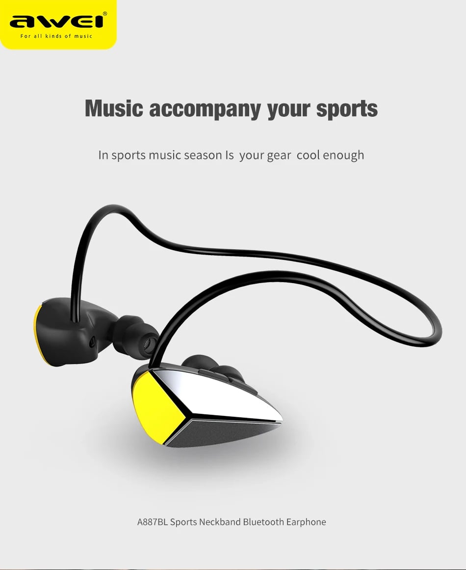 AWEI A887BL wireless Bluetooth Earphone image 1