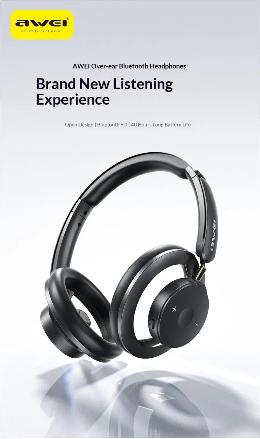 Awei AT33 Hi Definition wireless headphones image 1