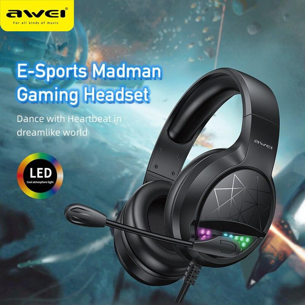 AWEI GM-3 Wired Gaming Headset image 1
