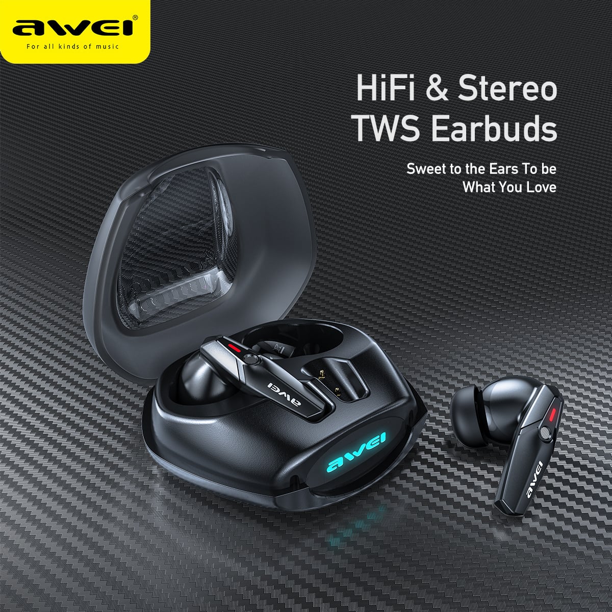 Awei T25 TWS Wireless Bluetooth image 1