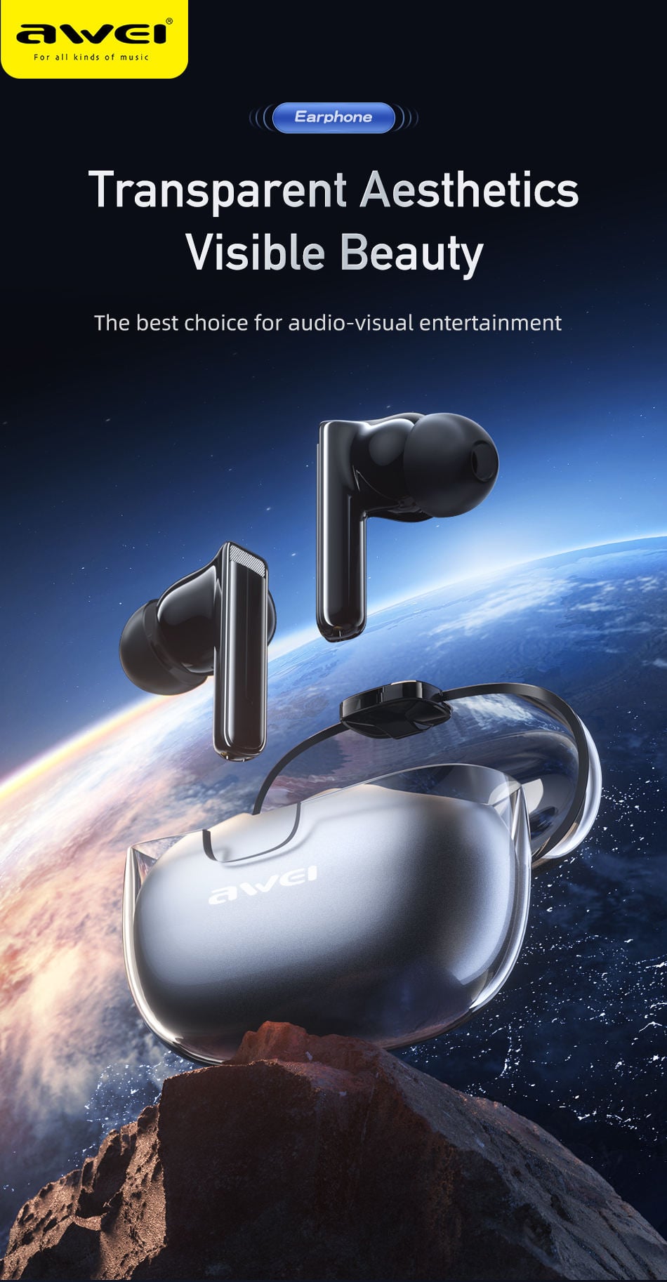 Awei T52 True Wireless Earbuds image 1