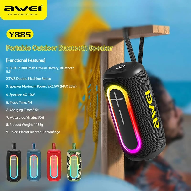 Awei Y885 Outdoor Bluetooth Speaker image 1