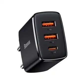 Baseus Compact Quick Charger 2U+C 30W EU image 1
