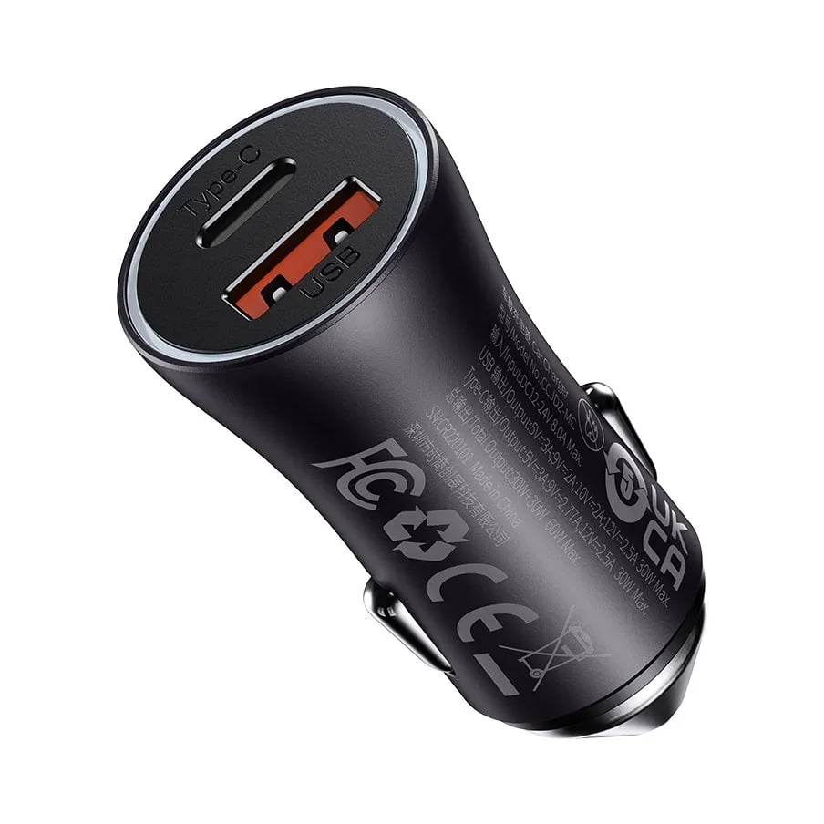 Baseus Golden Contactor Max Dual Fast Car Charger image 1