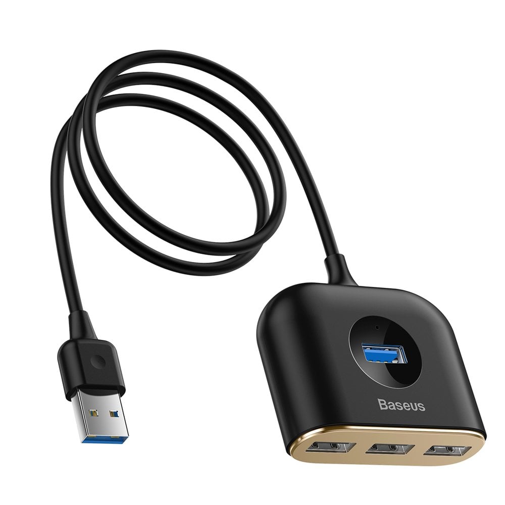 Baseus Square Round 4 in 1 Type A USB Hub Adapter image 1