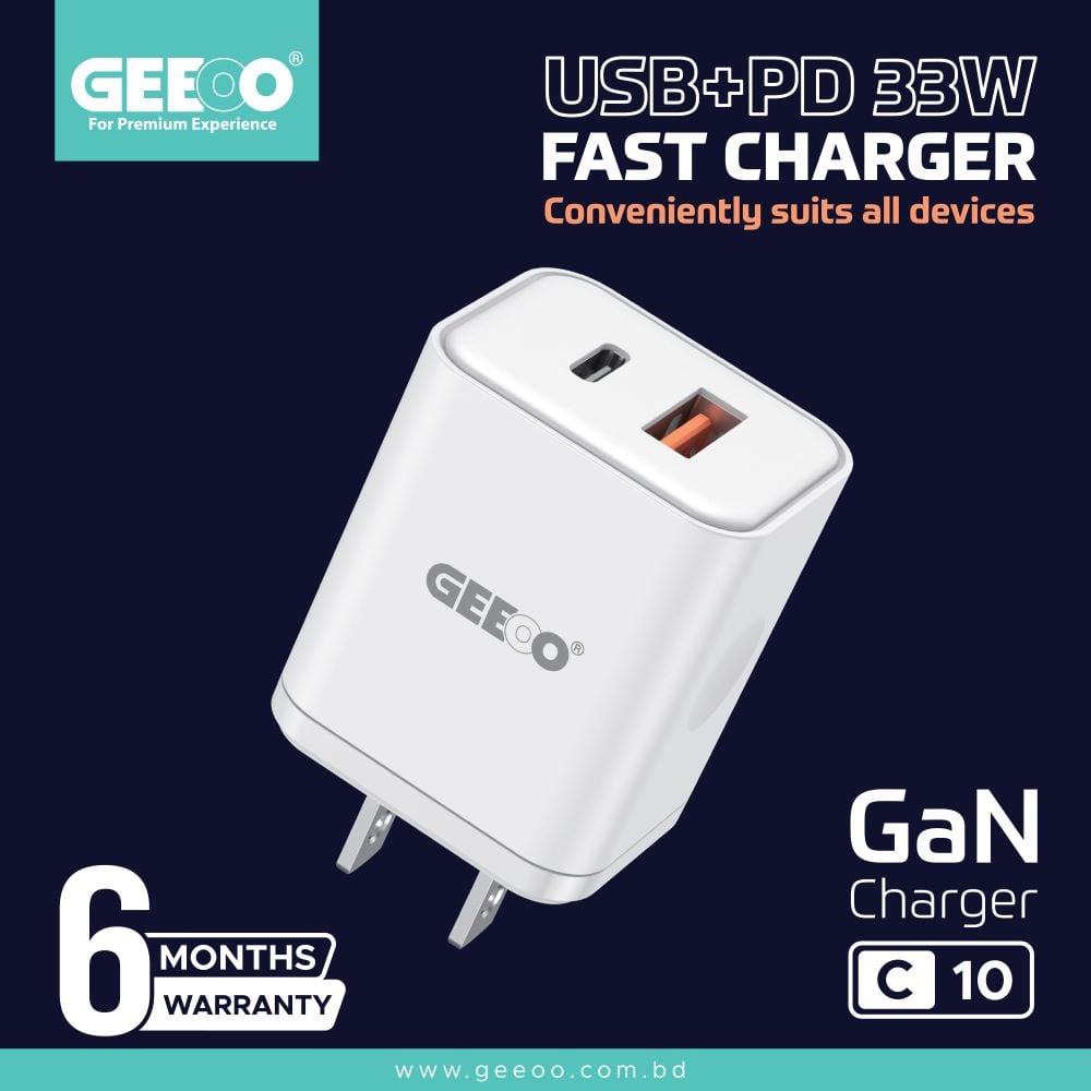 C10 USB + PD 33W Fast Charger image 1