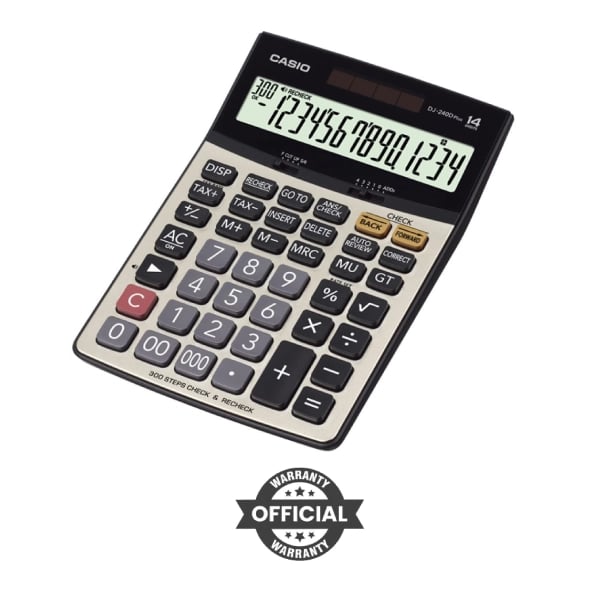Casio DJ-240D Plus Check & Recheck Basic Calculator image 1