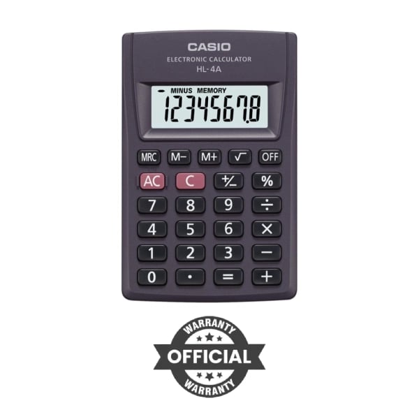 Casio HL-4A Portable Basic Calculator image 1