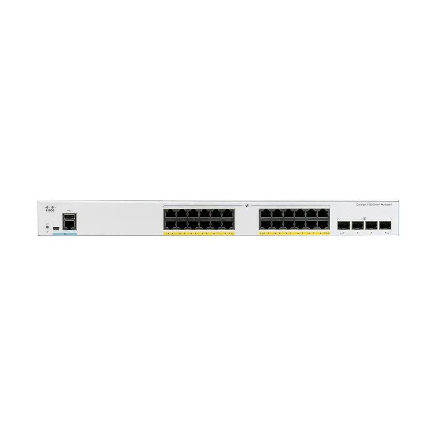 Cisco C1000-24P-4X-L 29-Port Managed Network Switch image 1
