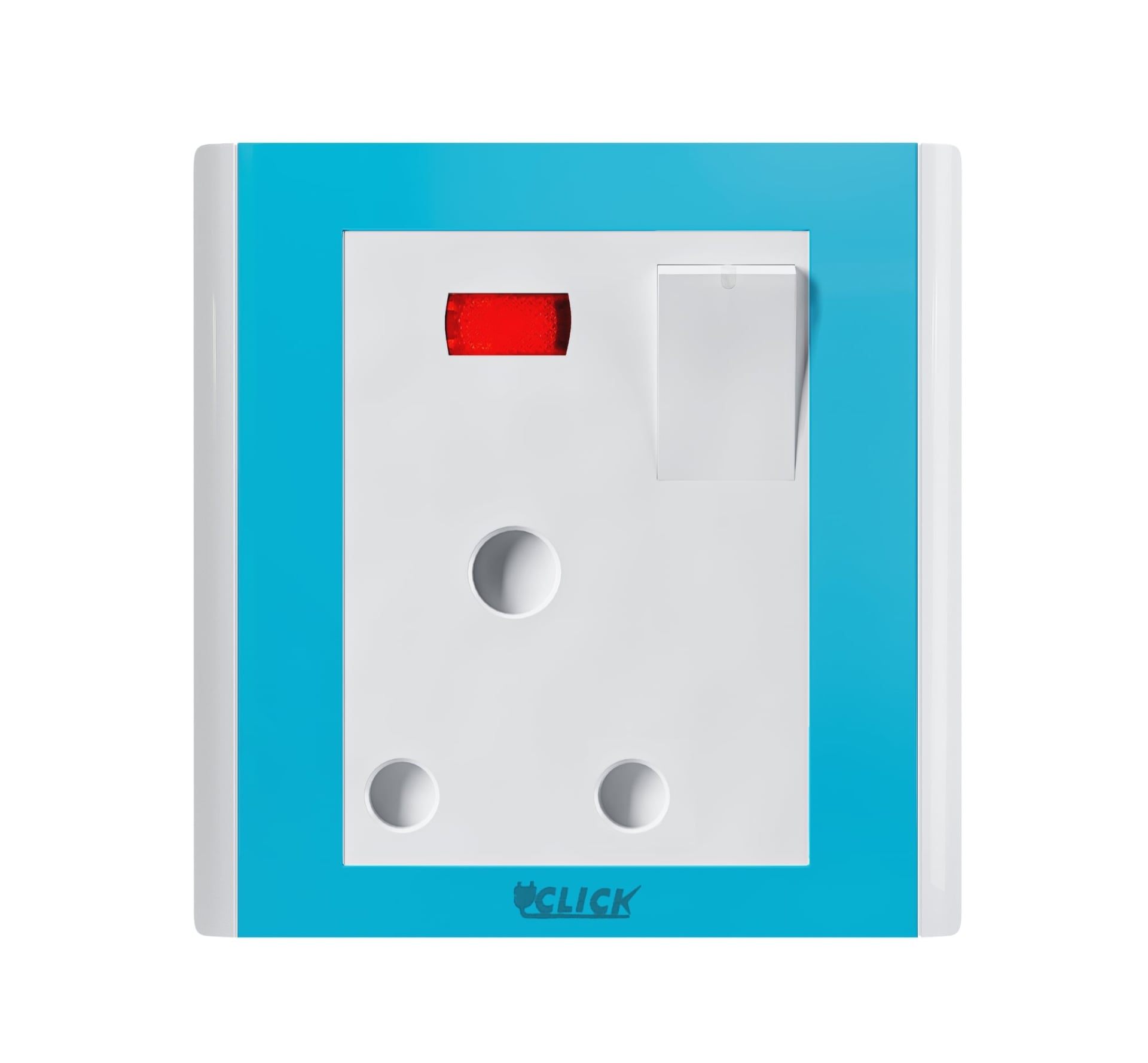 CLICK-IRISH-3 PIN Round Socket With Switch,15A image 1