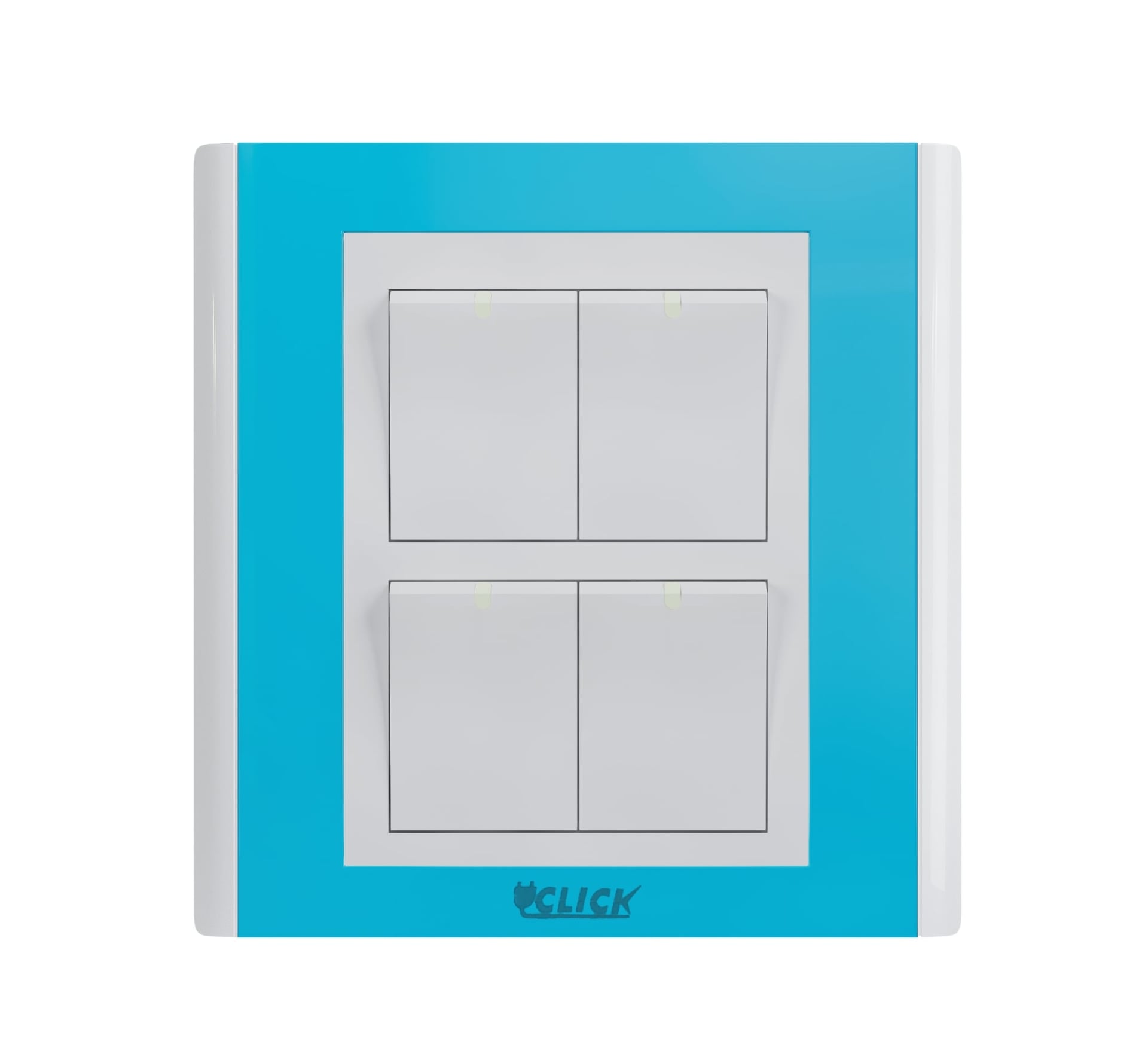 CLICK-IRISH-4 GANG 1 Way Switch image 1