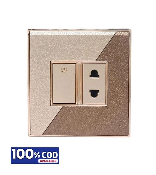 Click Marigold 2PIN Socket With Switch image 1
