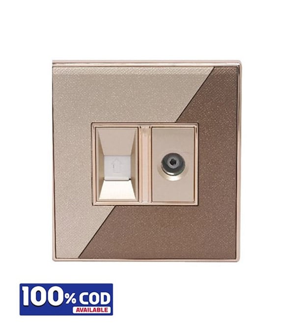 Click Marigold TV & Telephone Socket image 1