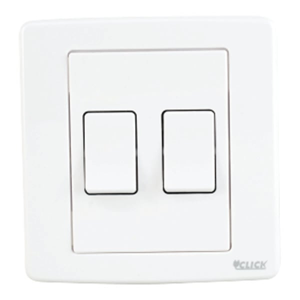 CLICK-PRIME-2 Gang 1 Way Switch image 1