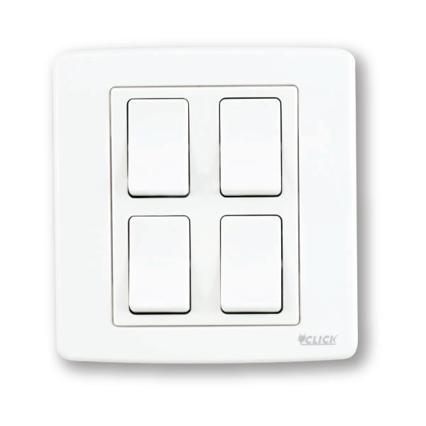 CLICK-PRIME-4 Gang 1 Way Switch image 1