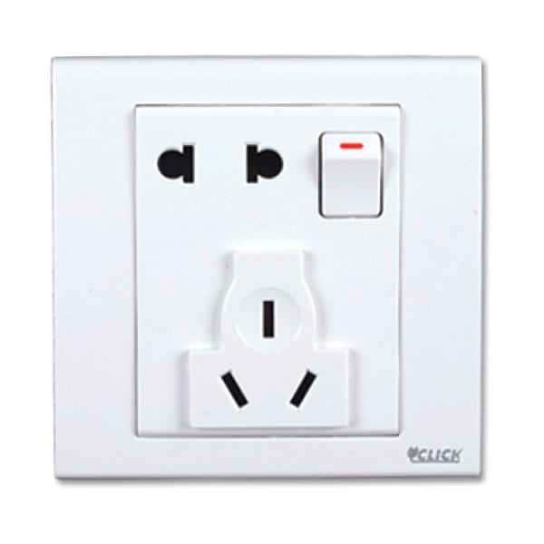 CLICK-TULIP-Multi Socket With Switch,13A image 1