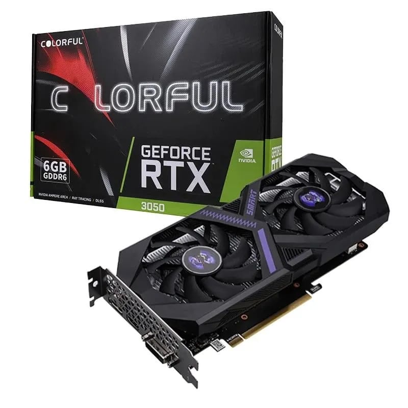 Colorful GeForce RTX 3050 6GB V4-V GDDR6 Graphics Card image 1