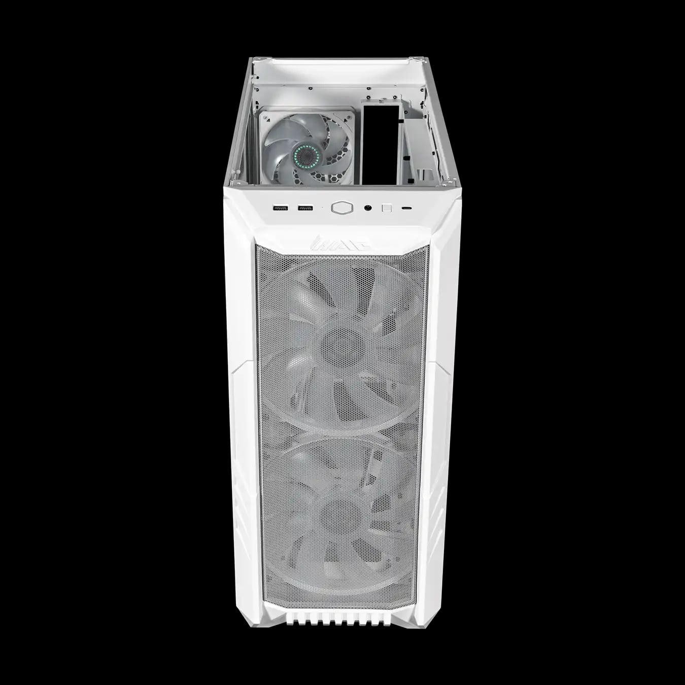Cooler Master HAF 500 Mid Tower RGB Gaming Case White image 1