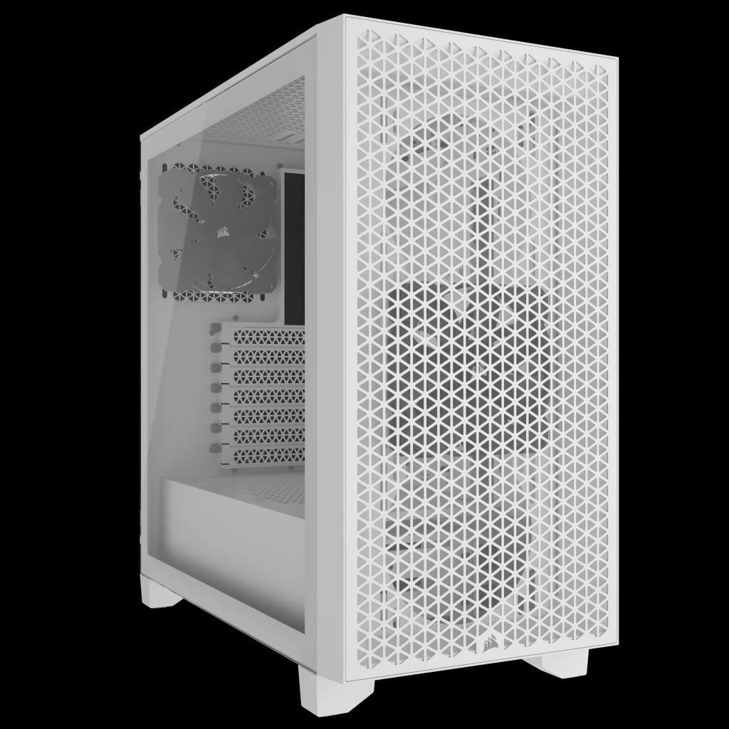 Corsair 3000D AIRFLOW Mid-Tower ATX Casing White image 1
