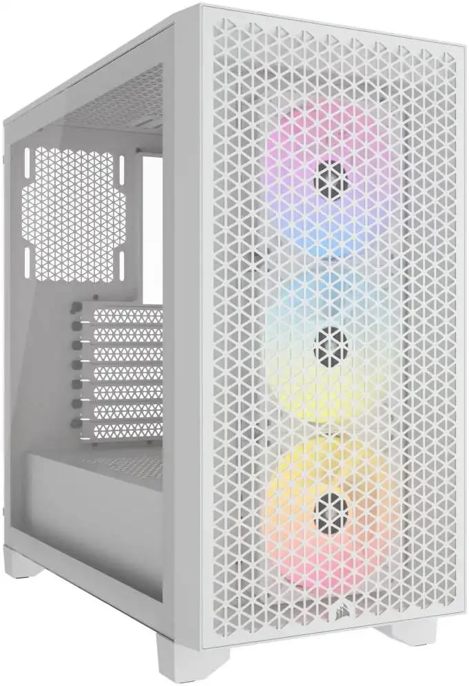 Corsair 3000D RGB AIRFLOW Mid-Tower ATX Casing White image 1