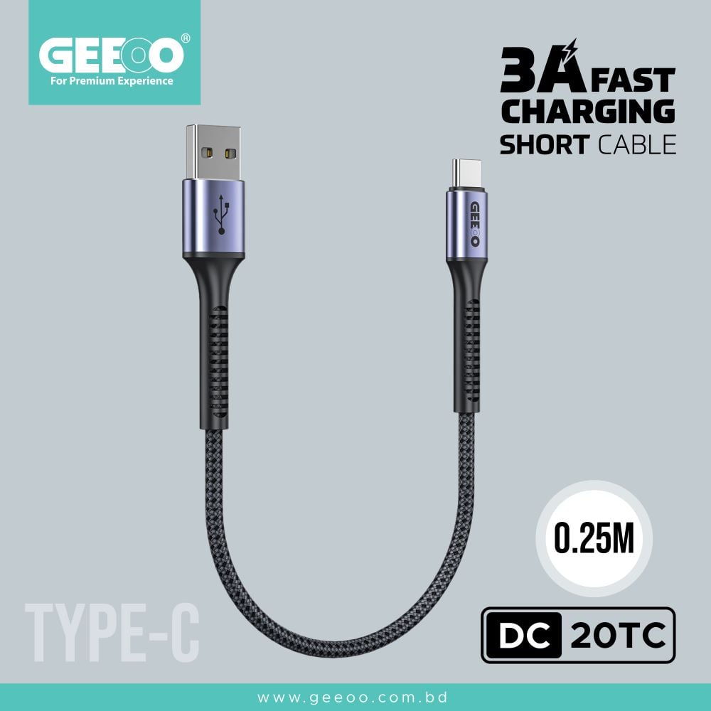 DC20TC 3A Fast Charging Short Cable image 1