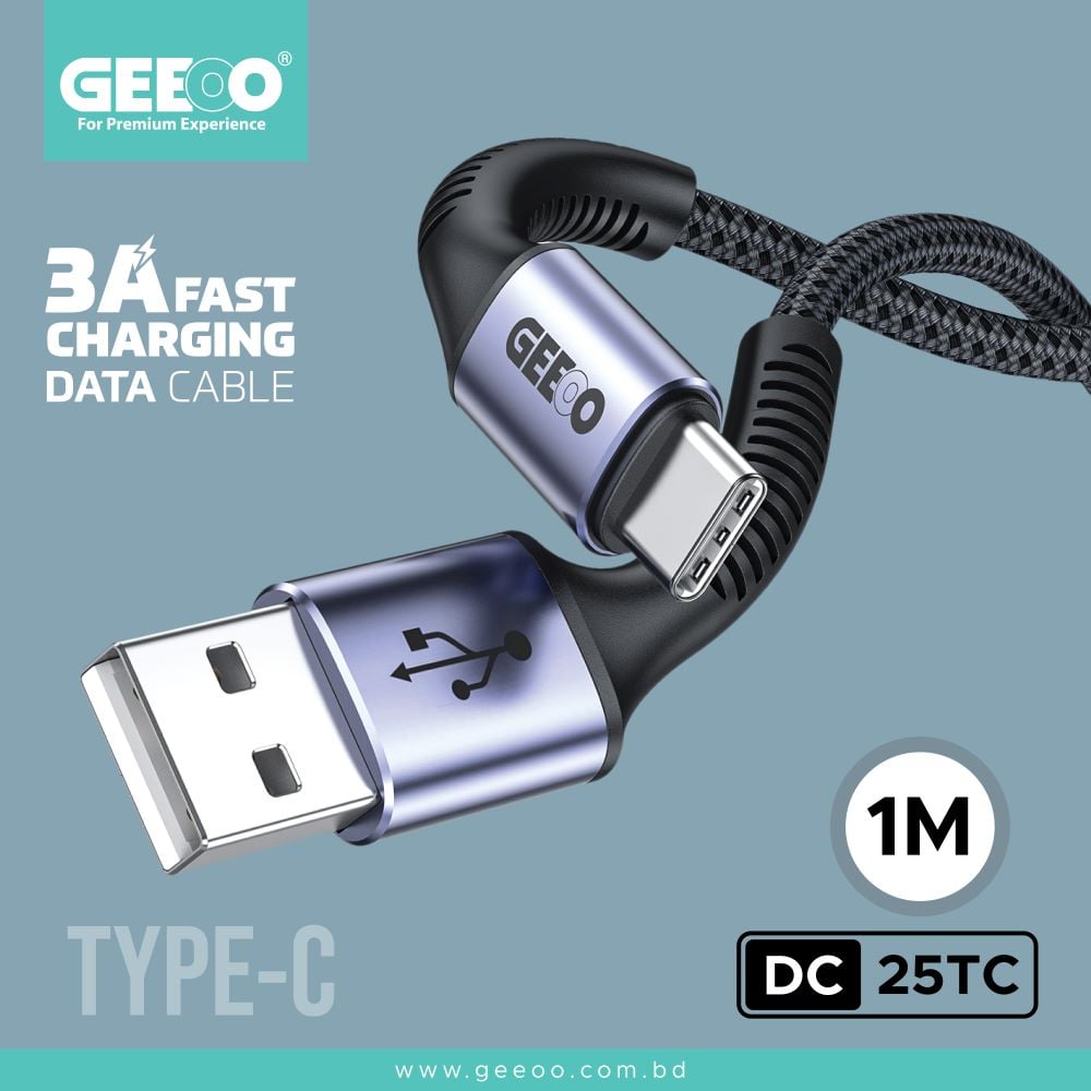 DC25TC Fast Charging Data Cable (1 Meter) image 1