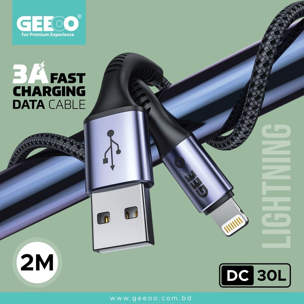 DC30 Lightning 3A Fast Charging Data Cable image 1