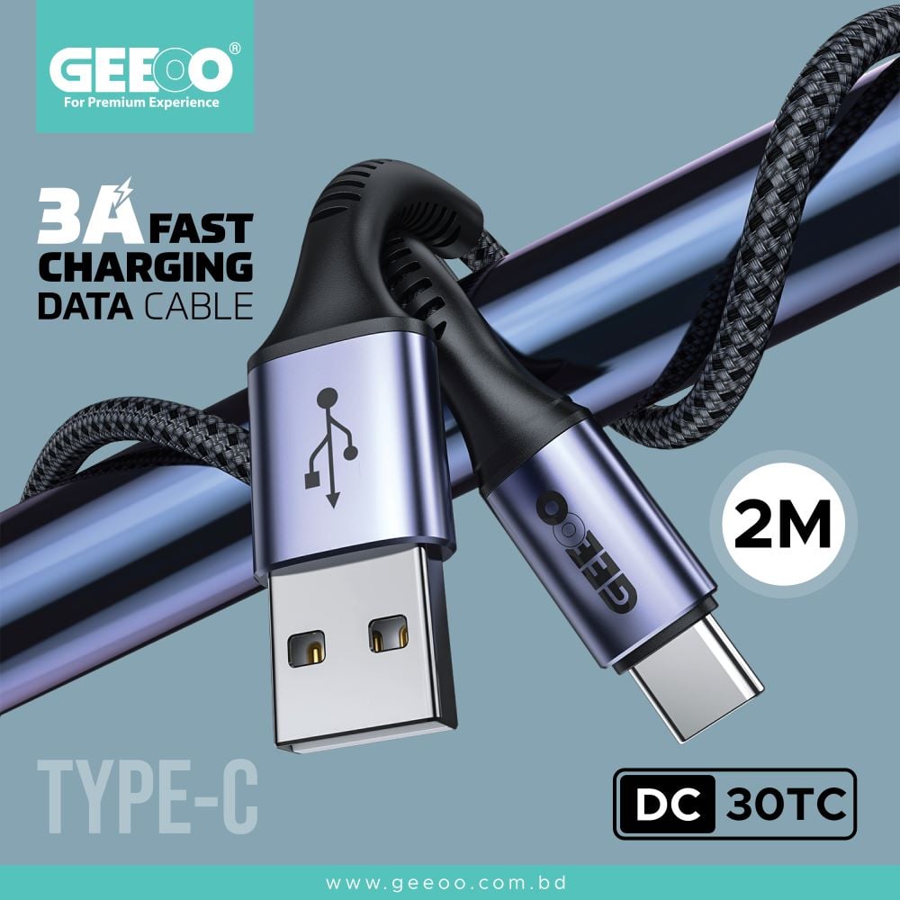 DC30 Type-C 3A Fast Charging Data Cable image 1