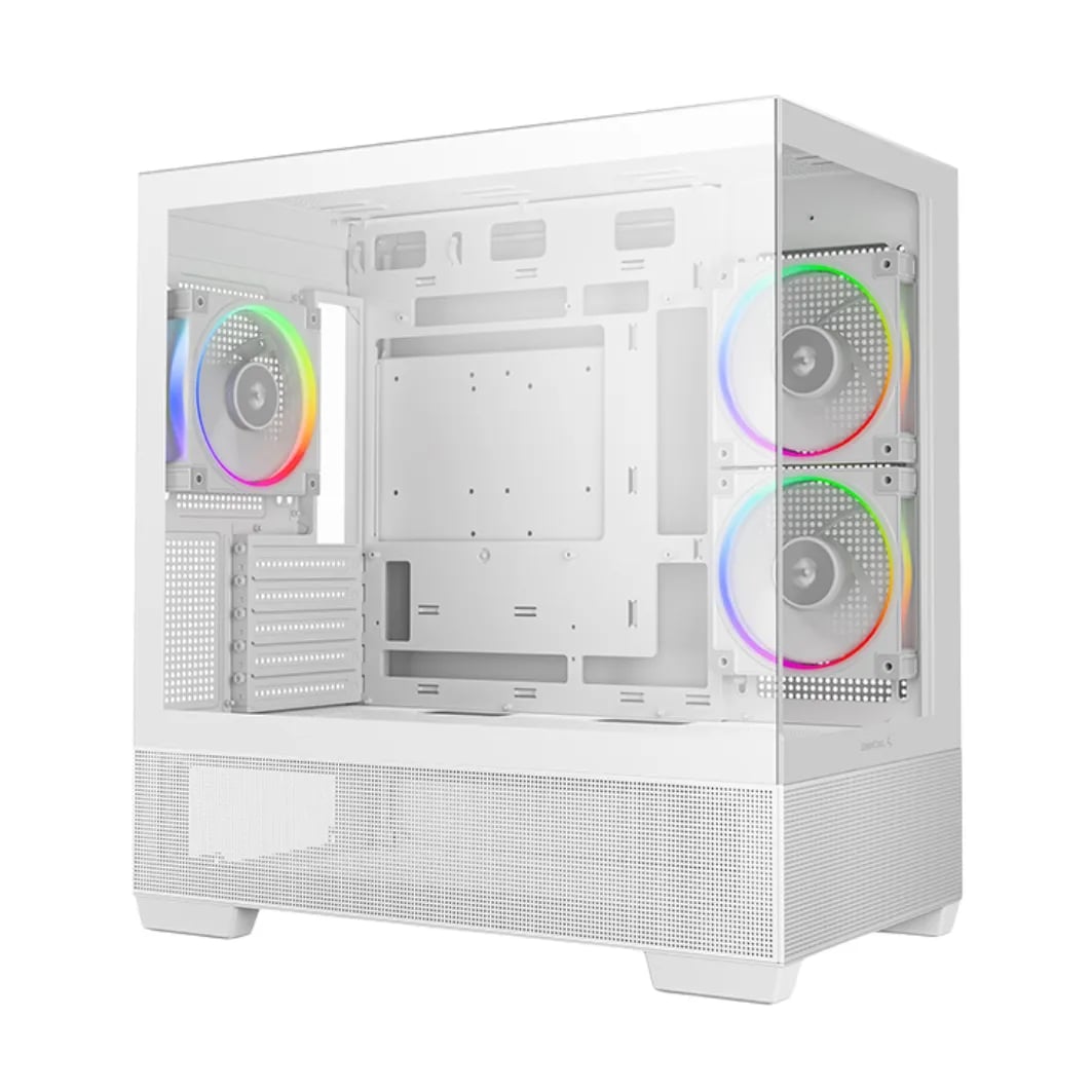Deepcool CG380 3F WH Mid Tower mATX Gaming Casing image 1