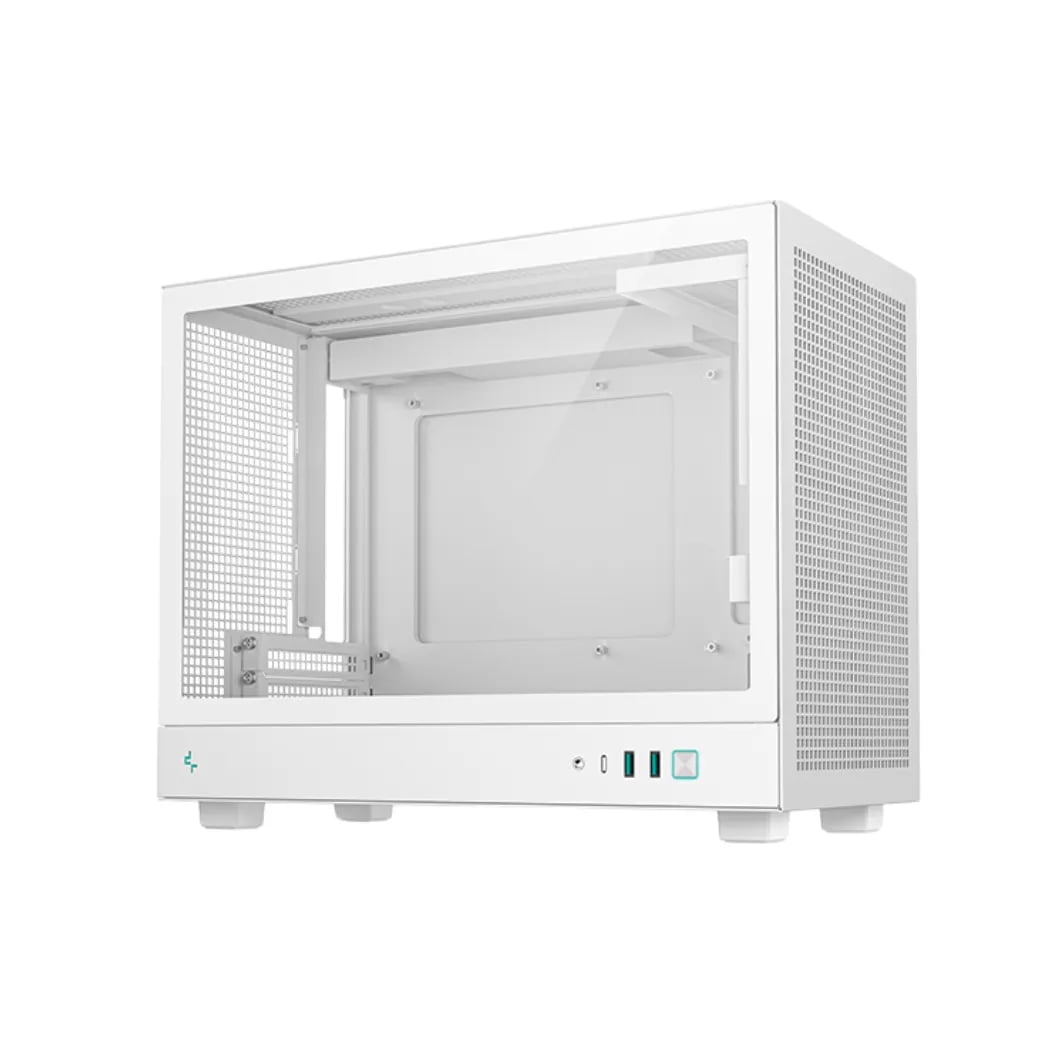 DeepCool CH160 Plus WH Portable mATX Gaming Casing image 1