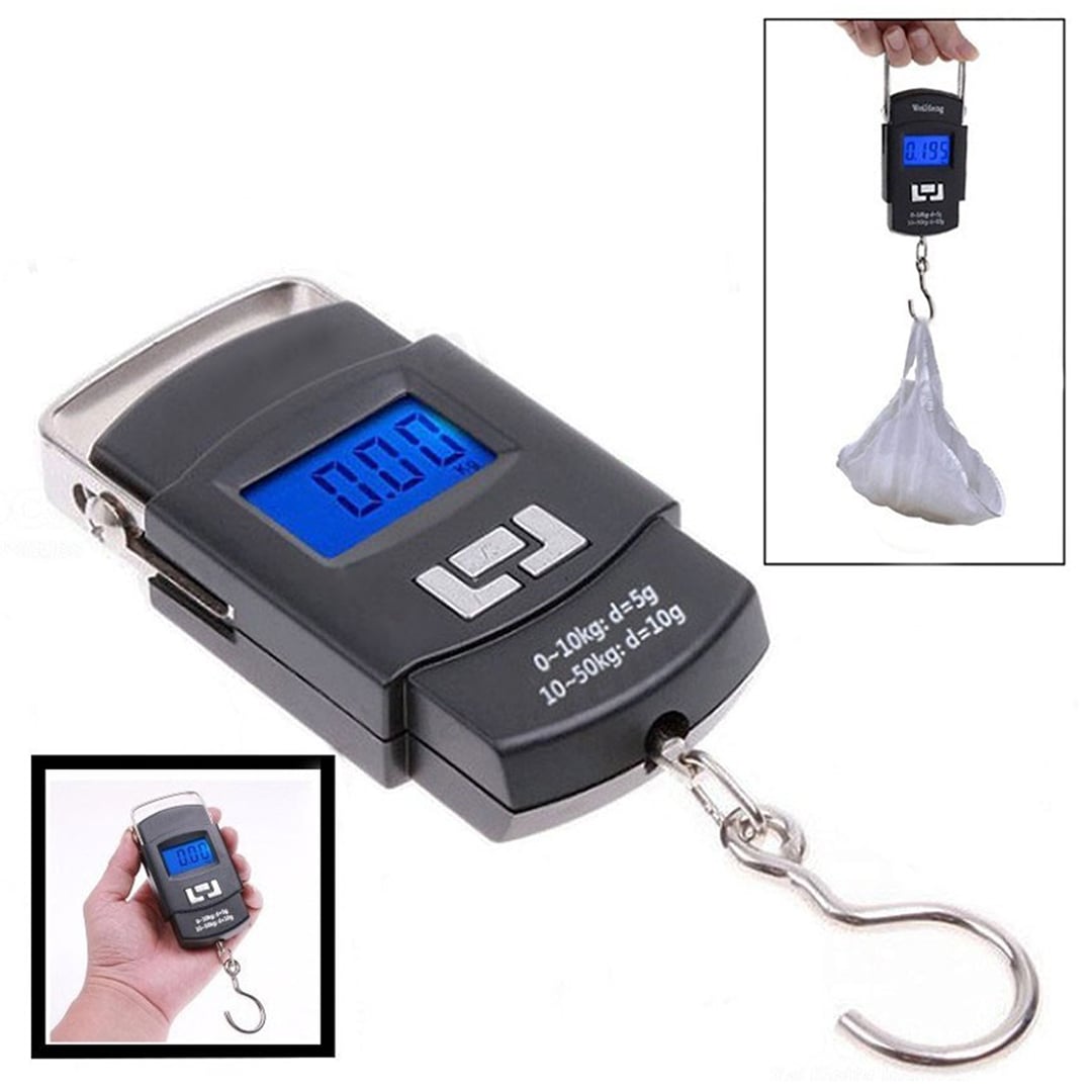 Digital Portable Weight Scale 50 Kg - Black image 1