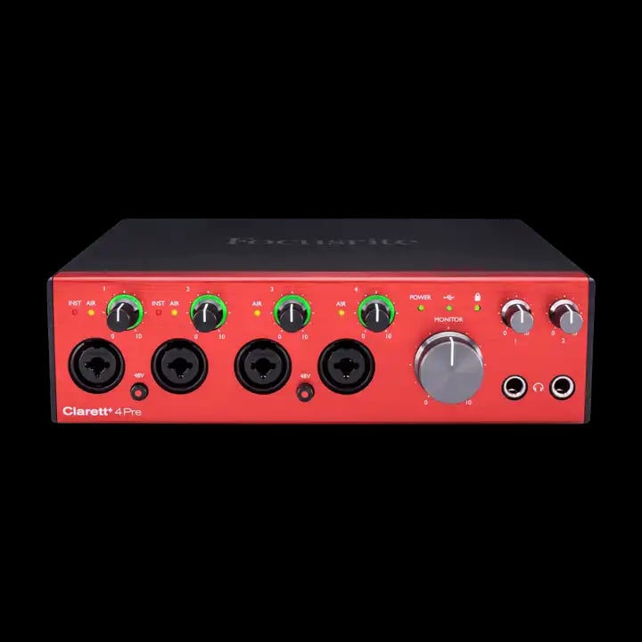 Focusrite Clarett+ 4Pre 18x8 Type-C Audio Interface image 1