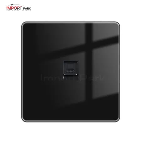 Full Glass Internet Computer Socket Black image 1