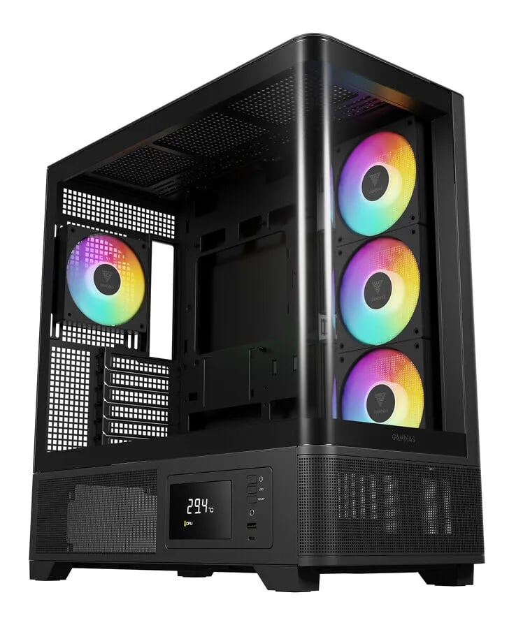 Gamdias ATLAS P2 CG ARGB ATX Mid-Tower Gaming Casing image 1