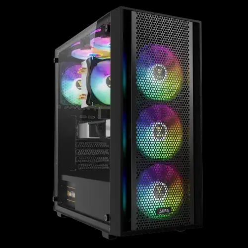 Gamdias AURA GC2 ELITE Perforated RGB Mid-Tower Casing image 1