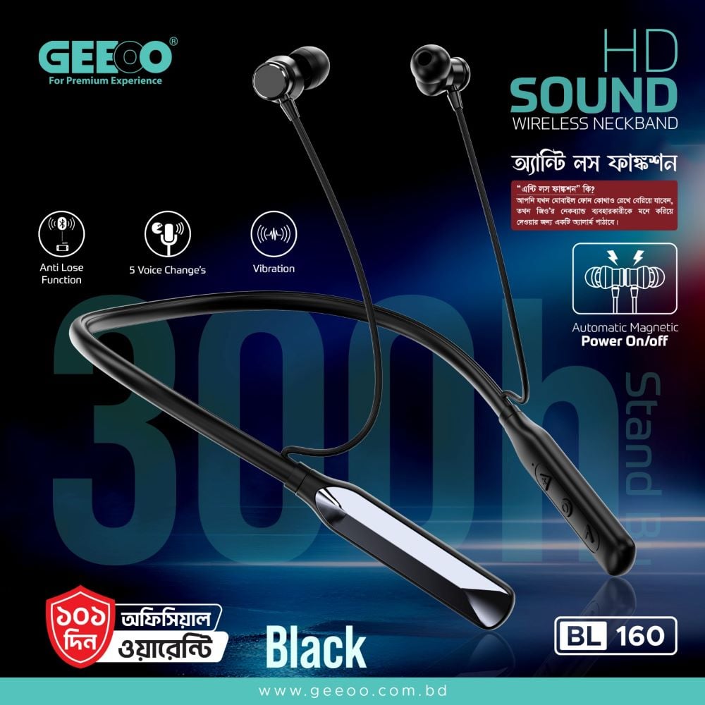 GEEOO HD Sound Wierless Neckband image 1