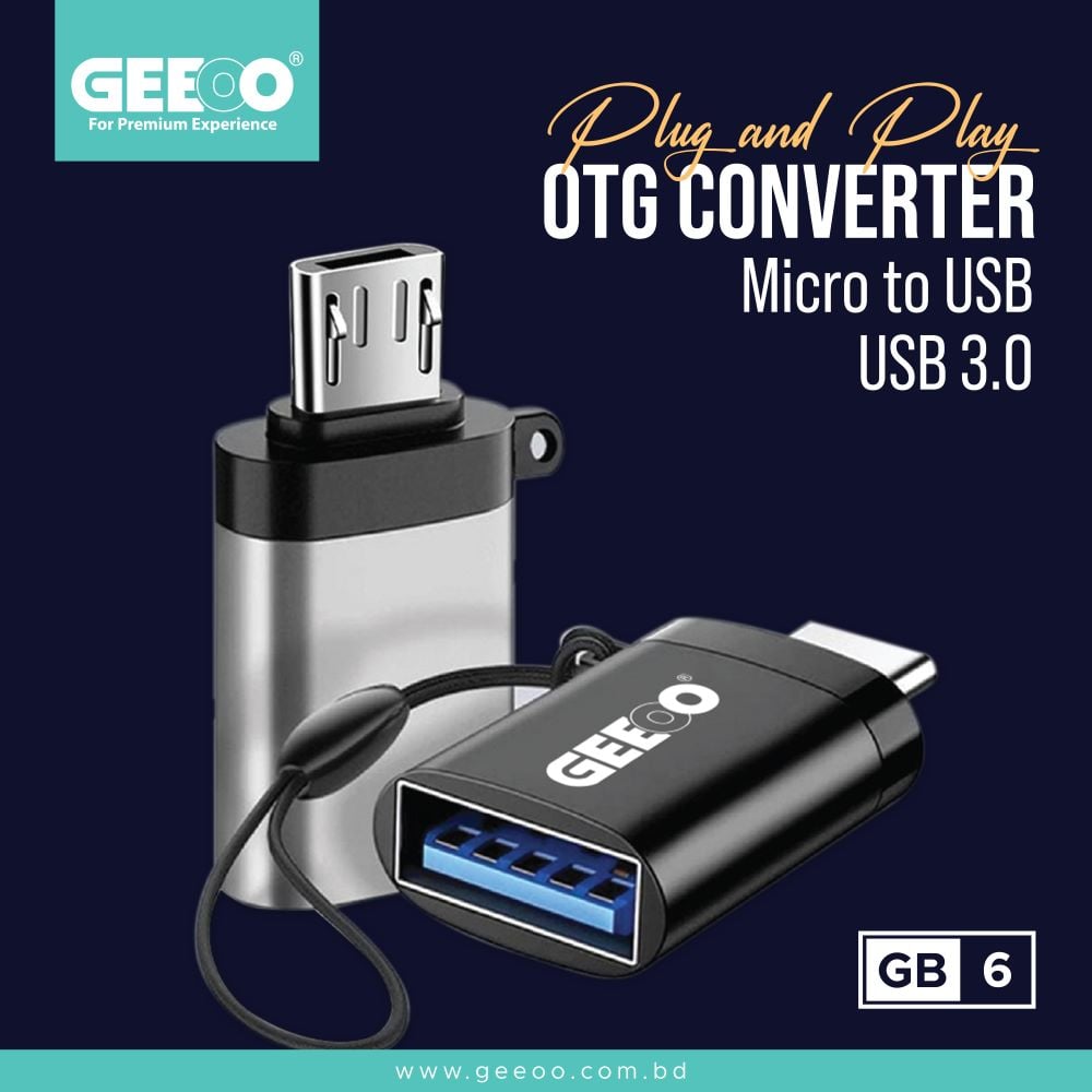 GEEOO Micro to USB OTG Converter (USB-3.0) image 1