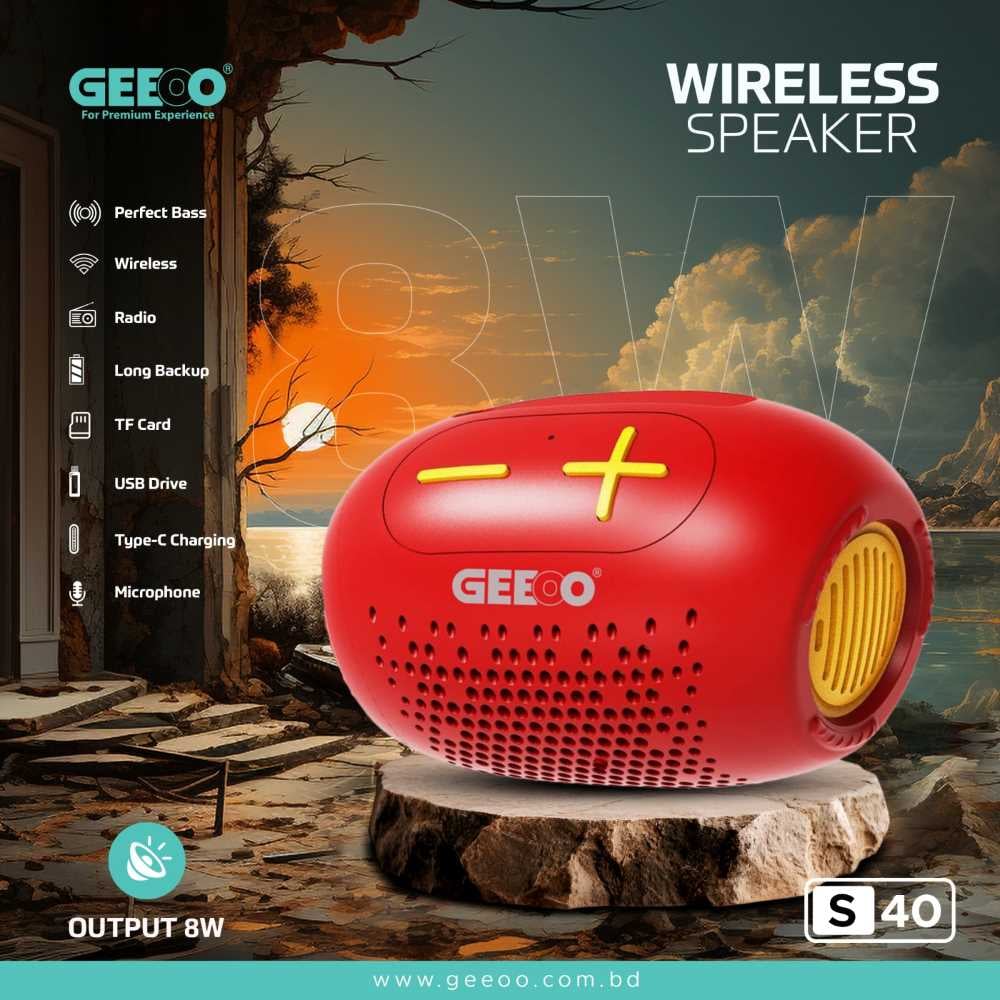 GEEOO S40 Perfect Bass Wireless Speaker image 1