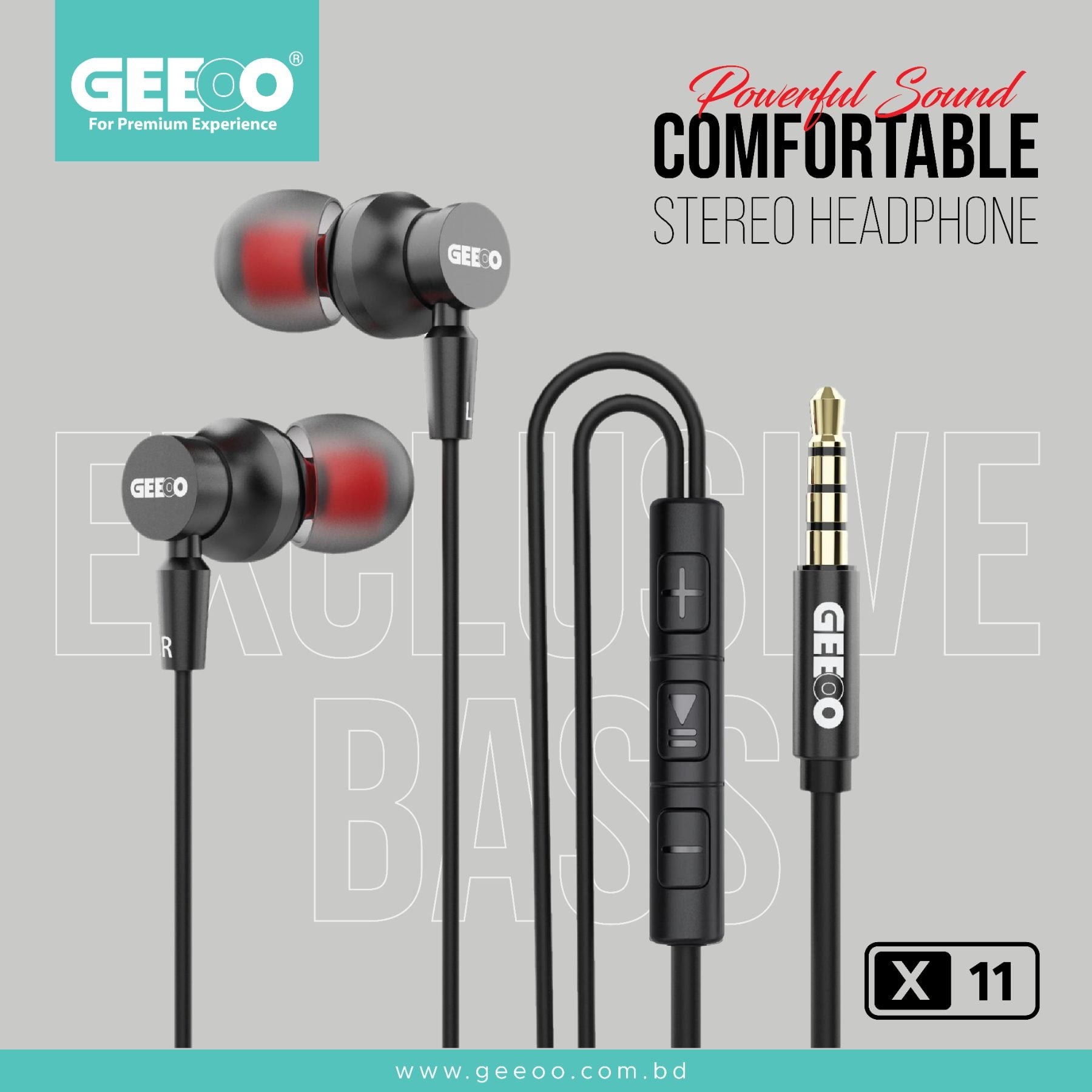 GEEOO Stereo Sound Earphone image 1