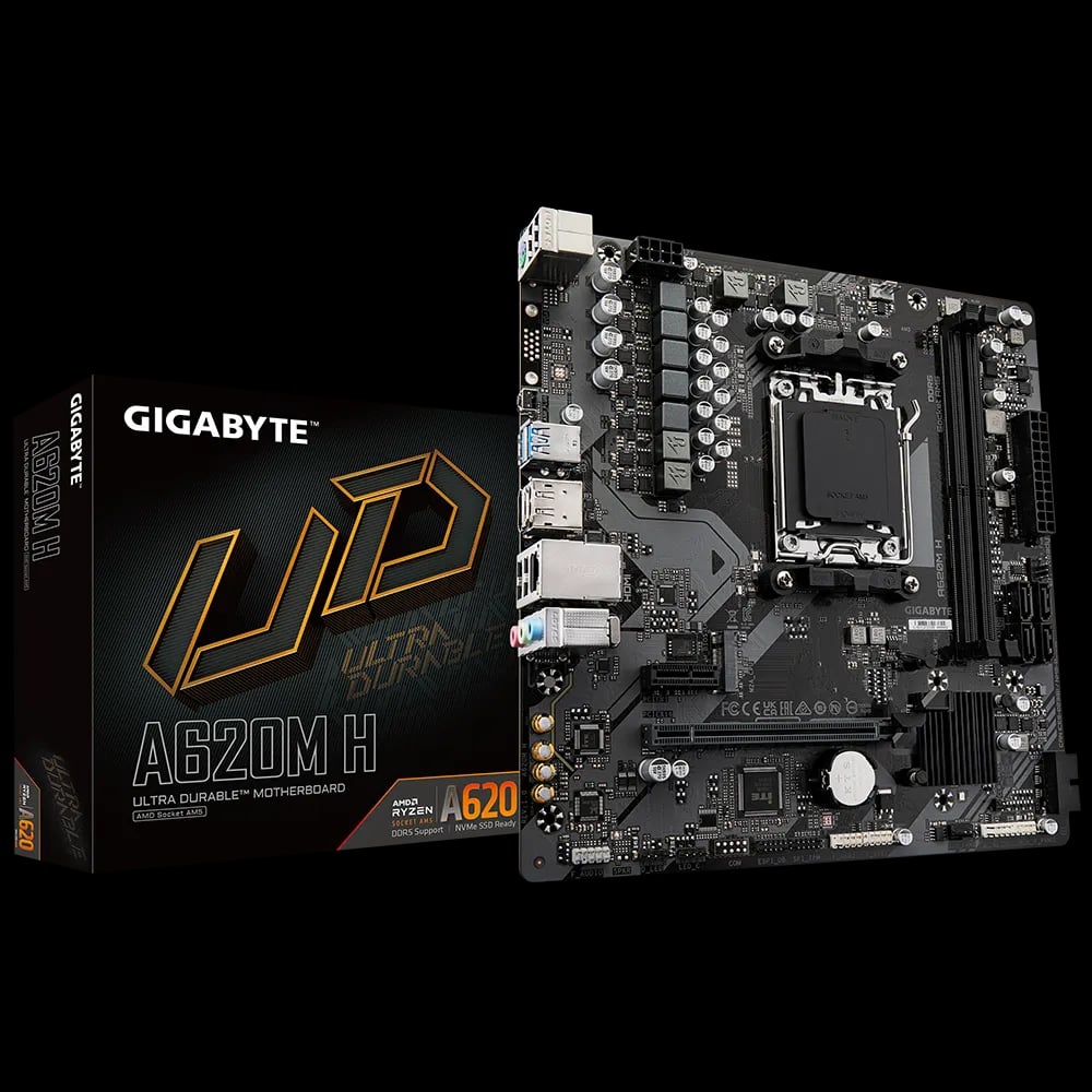GIGABYTE A620M H AM5 Micro-ATX Motherboard image 1