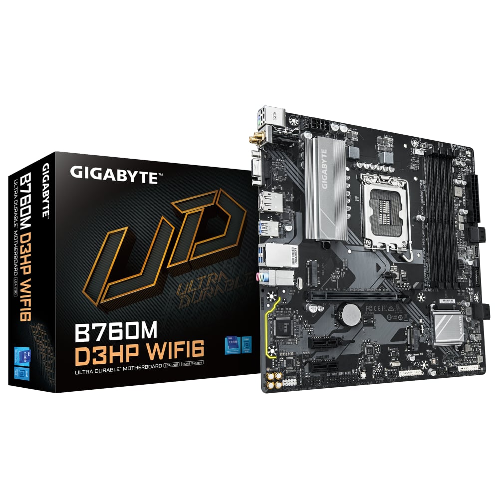 GIGABYTE B760M D3HP WIFI6 DDR5 mATX Motherboard image 1