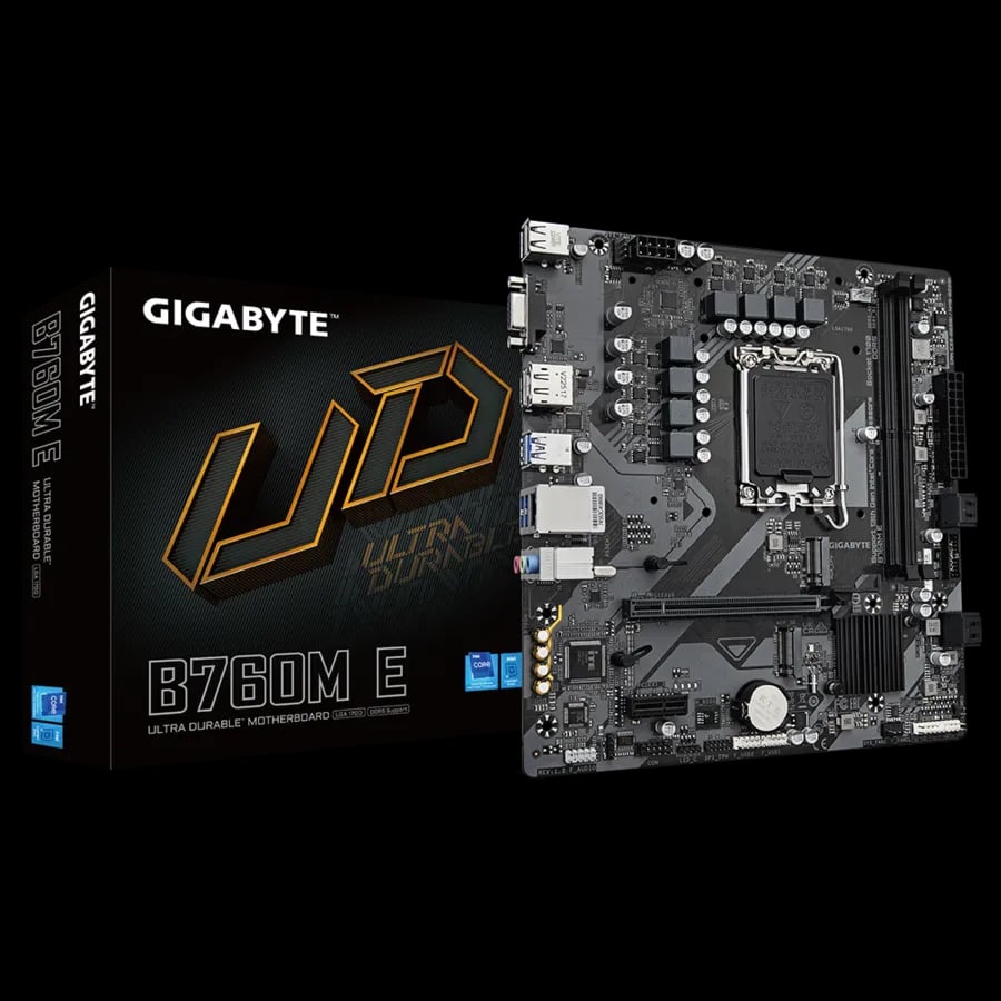 GIGABYTE B760M E DDR5 Micro ATX Motherboard image 1