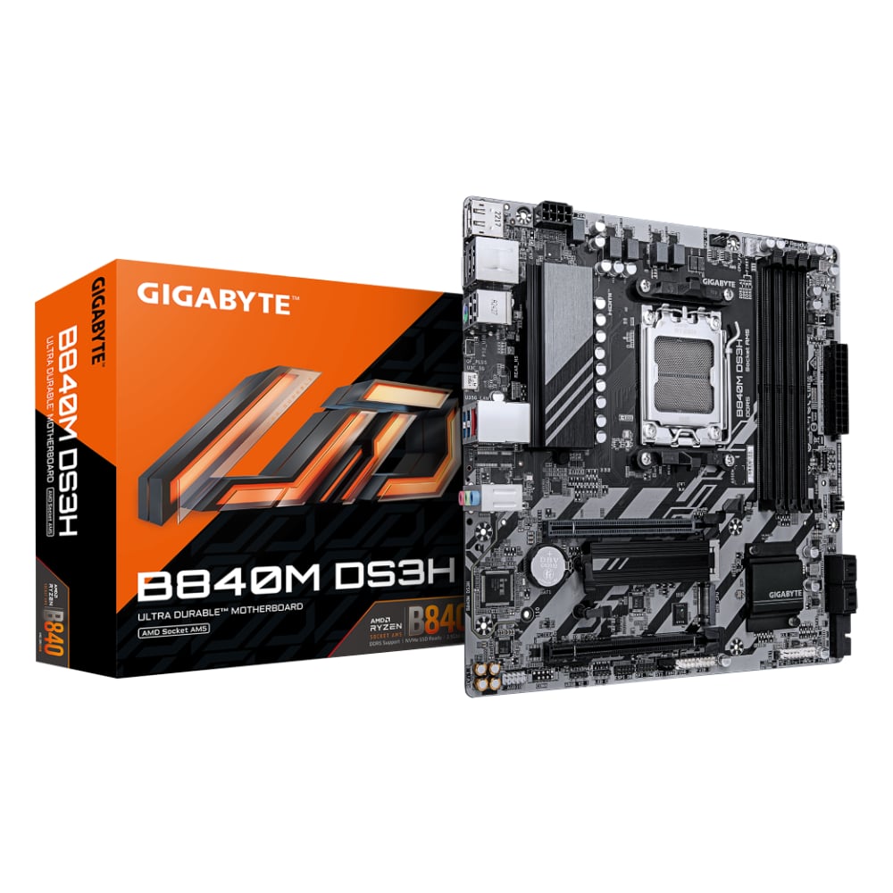 Gigabyte B840M DS3H AMD AM5 mATX Motherboard image 1