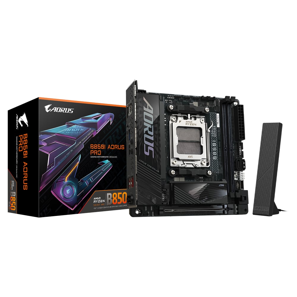 GIGABYTE B850I AORUS PRO DDR5 AM5 Mini-ITX Motherboard image 1