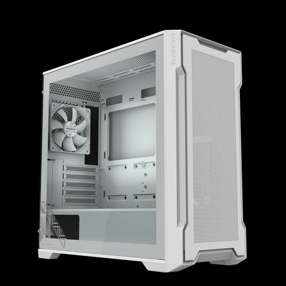 GIGABYTE C102 GLASS ICE Mid Tower Gaming Casing image 1