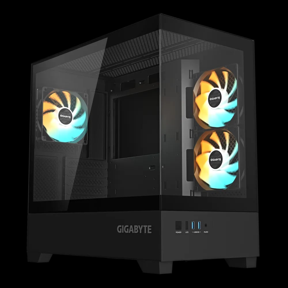 GIGABYTE C201 PANORAMIC Mid Tower M-ATX Casing image 1
